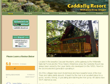 Tablet Screenshot of caddisflyresort.com